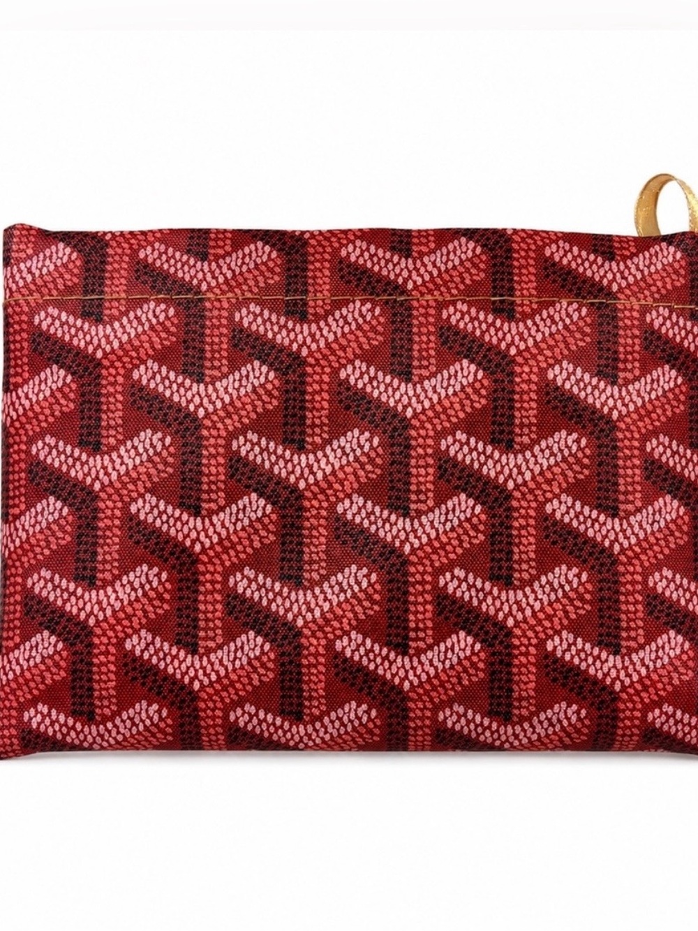 Women's Red Patterned Nylon Shopping Tote NWOT - Picture 2 of 2
